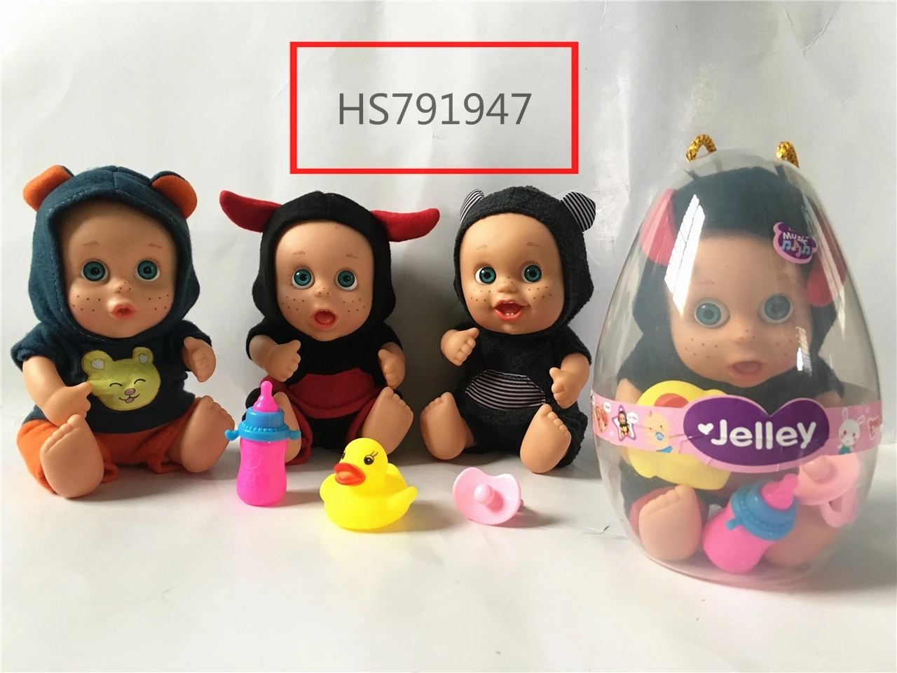 HS791947, Huwsin Toys, 9inch doll, IC, 3mixed