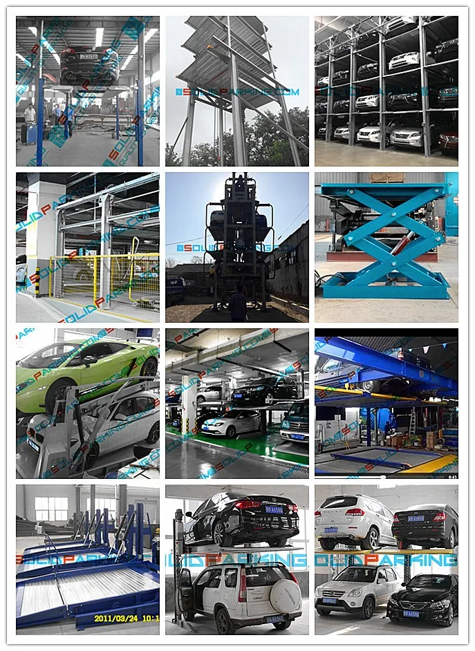 Parking washer Doubel stacker hydraulic underground car lift price