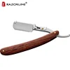 Professional Wood Straight Blade Shaving Classic Razor