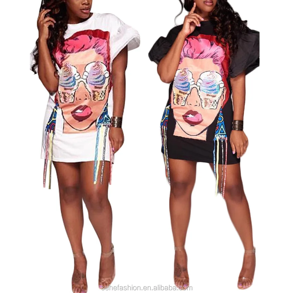 

1818-CM1 Low price direct wholesale printed design 2 colors eyelash bottom blouses 2018 summer tops, N/a