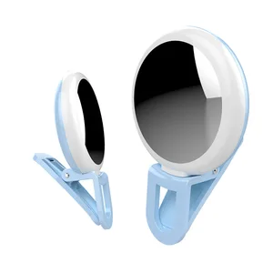 Rechargeable LED Selfie Ring Light Cosmetic Mirror