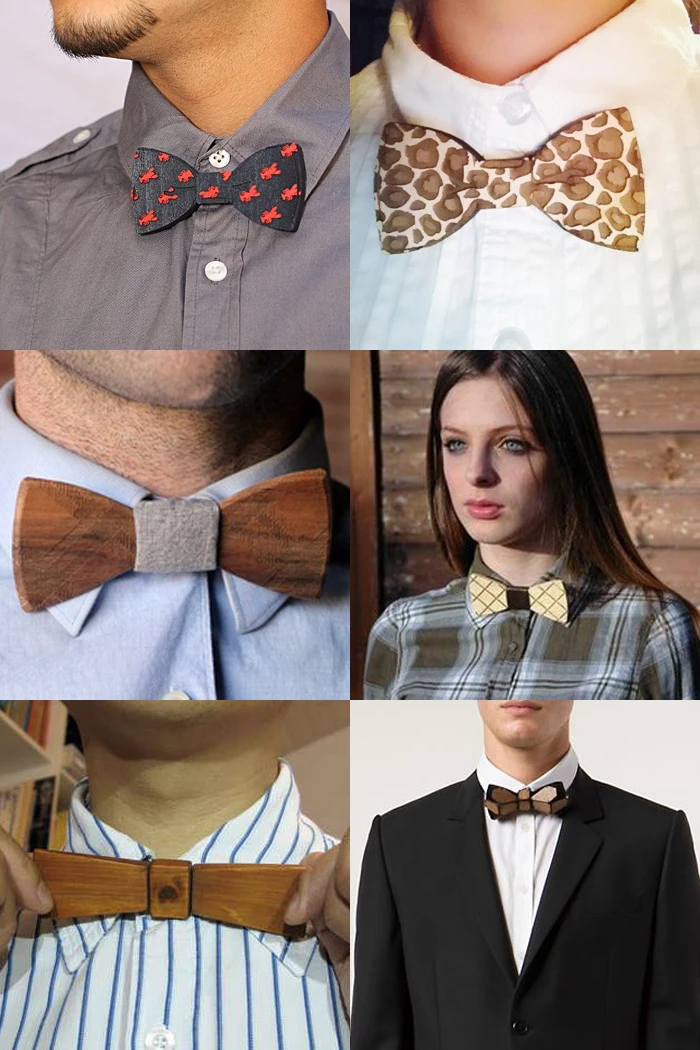 Luxury Business men Wedding wooden Bow Ties