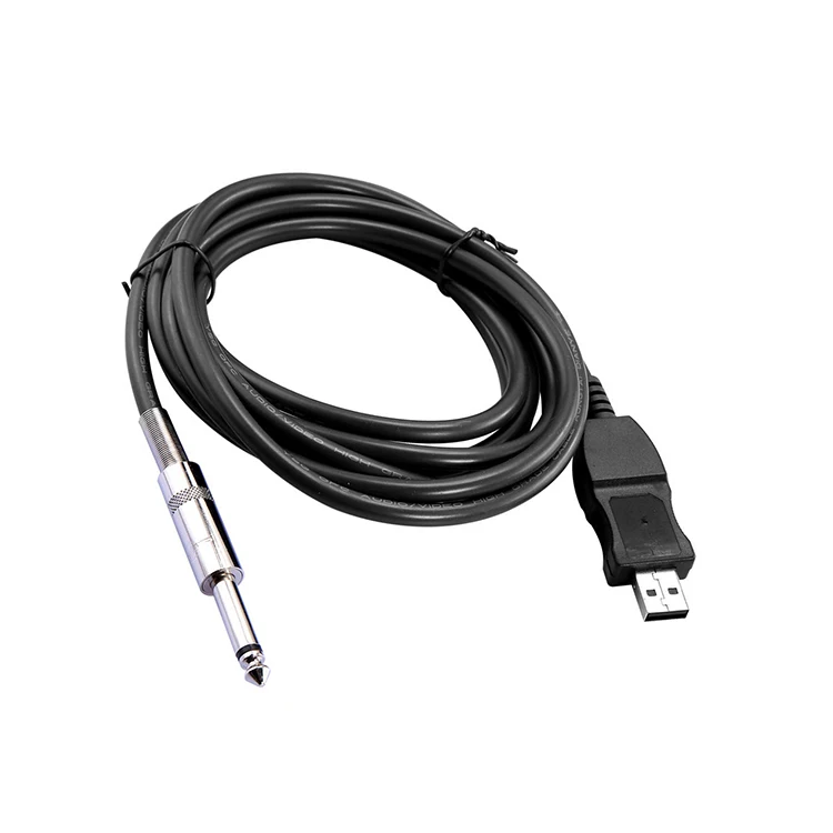 6.35mm Jack Usb To Guitar Audio Link Usb Cable Buy Guitar Usb Cable,6