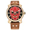 Top Brand Benyar Men's Military Sports Quartz Watch skeleton Gold watch Relogio Masculino