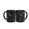 CCT019 Hot Water Colour Changing Black Sublimation Mug Constellation Pattern Magic Tea Mug