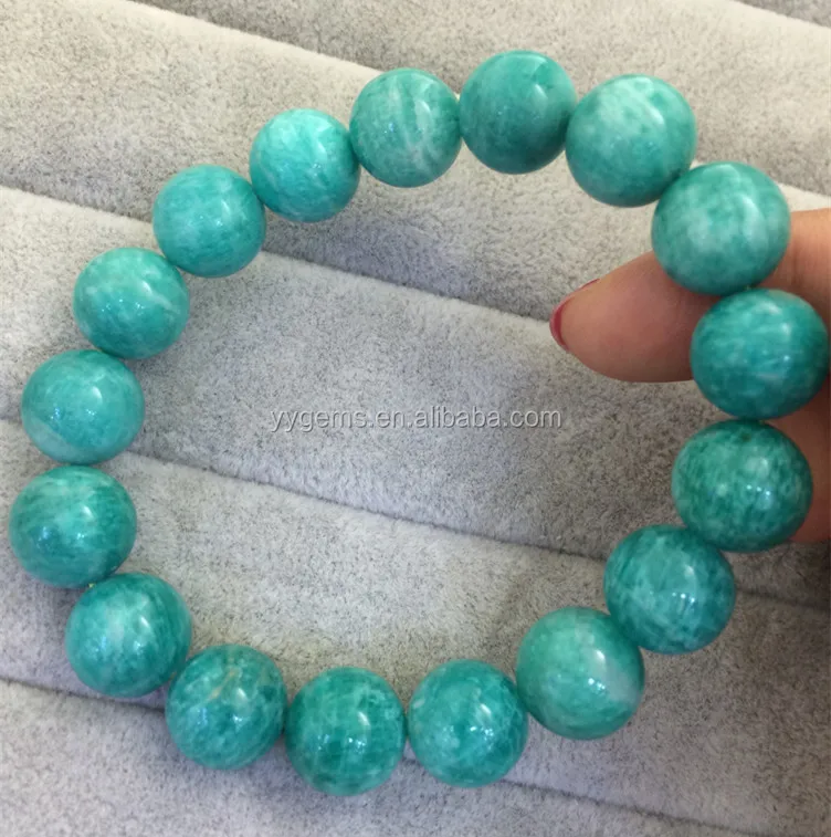 

Natural Amazonite Gemstone 8mm Beads Blue Amazonite Bracelet