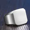 XULIN Titanium 3 Color Fine polished Square Fashion hero Steel Gold Rings for men Jewelry