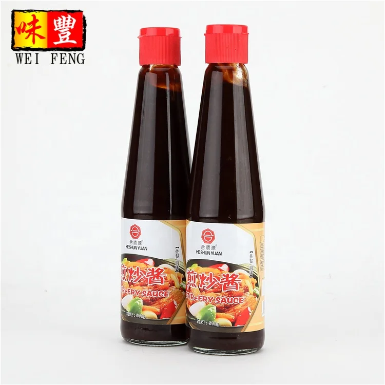 
HACCP OEM factory bulk wholesale seasoning 510g glass bottle Chinese Cooking Sauce Stir Fry Sauce 