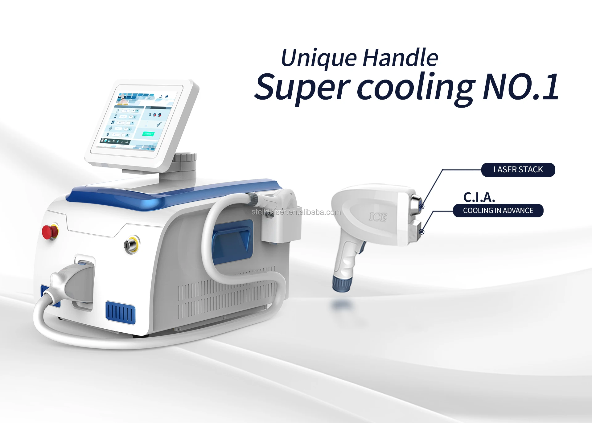 Big Power 2500w Portable Candela Laser Alexander 808nm Depilation Diode