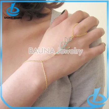 Gold Finger Thin Hand Chain Bracelet Gold Finger Thin Hand Chain Bracelet