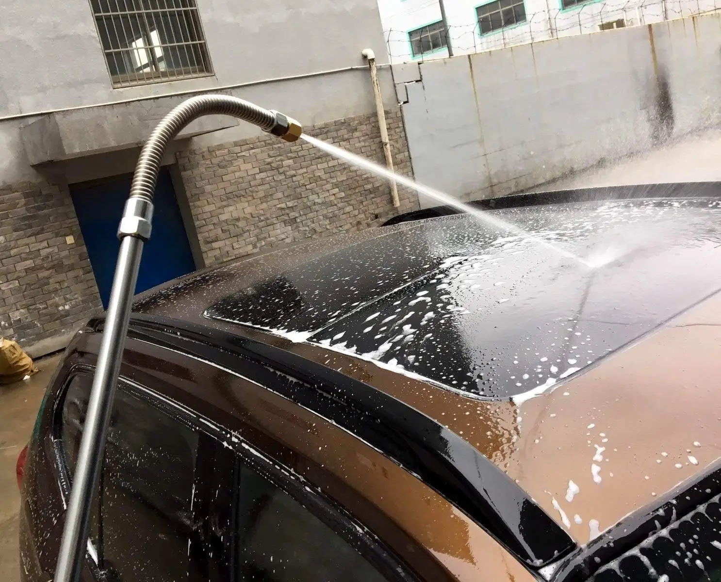Buse de pulvérisation pour laveuse à pression Baguette réglable de lavage à l'eau de nettoyage de vitre en verre pour l'arrosage de la fenêtre EDIONS Extensible Laveuses à Pression 