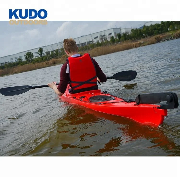 

KUDO OUTDOORS New Product 4.1M Expedition LLDPE Single Sea Kayak Sit In Kayak