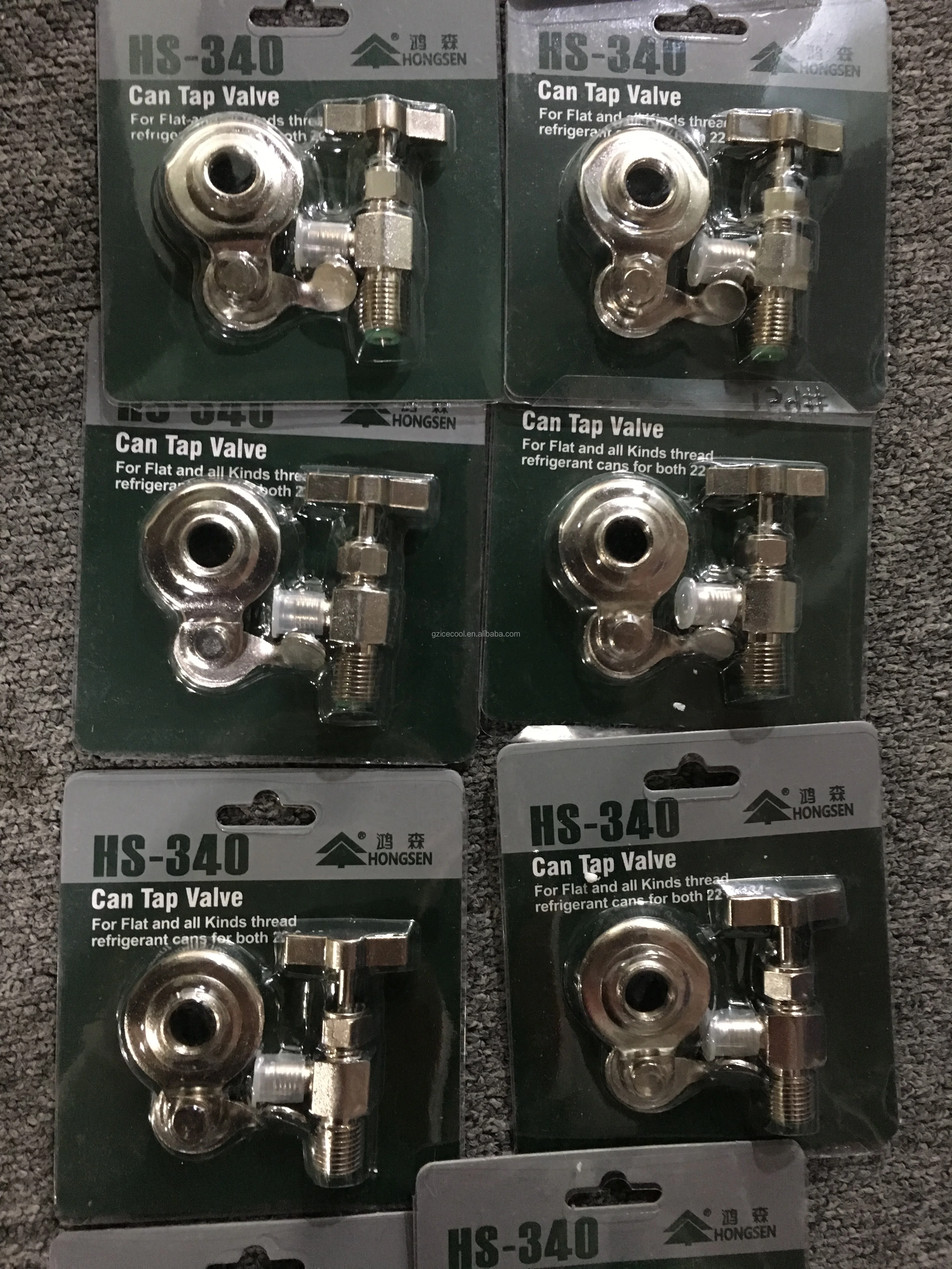 Hongsen New Packing Universal Refrigerant Can Tap Valve Hs340 /ct340