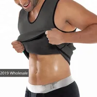 

2019 Wholesale Hot Body Shaper Tank Top Ultra Sauna Suit Waist Trainer Neoprene Slimming Vest For Men