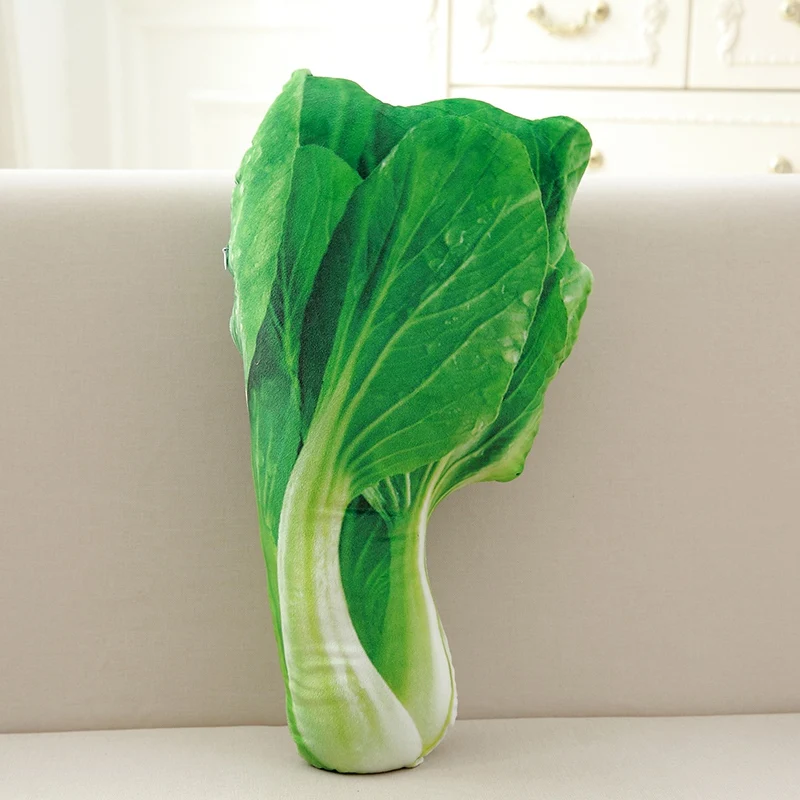 Funny custom high quality soft plush broccoli vegetable toy plush shape pillow