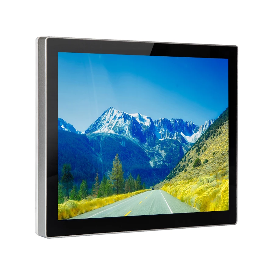 

Hot Aluminum Frame Wall Mount/Vesa/Rack Mount Capacitive Touch Panel True Flat 15 inch Touch Screen Monitor, Black;white optional