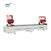 SHWA2 colorized pvc framing material window door two head welding window making machine