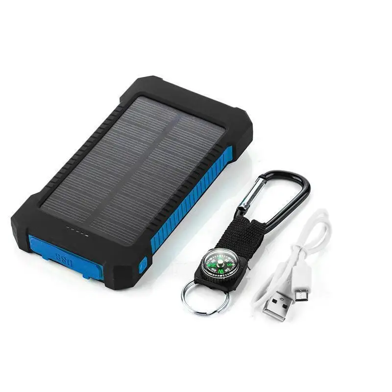 Solar Charger  LAUMOX  Waterproof Solar Power Bank Portable Phone Charger With LED Flashlight for all