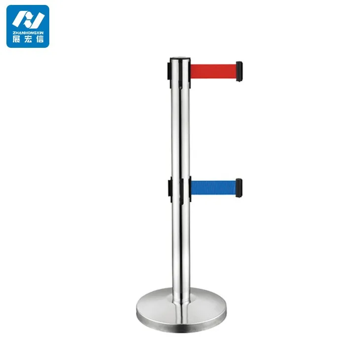 double safety barrier ,flexible barrier poles