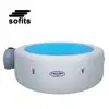 Bestway 54148 Lay-Z-Spa Paris Portable Inflatable Hot Tub Spa with LED light