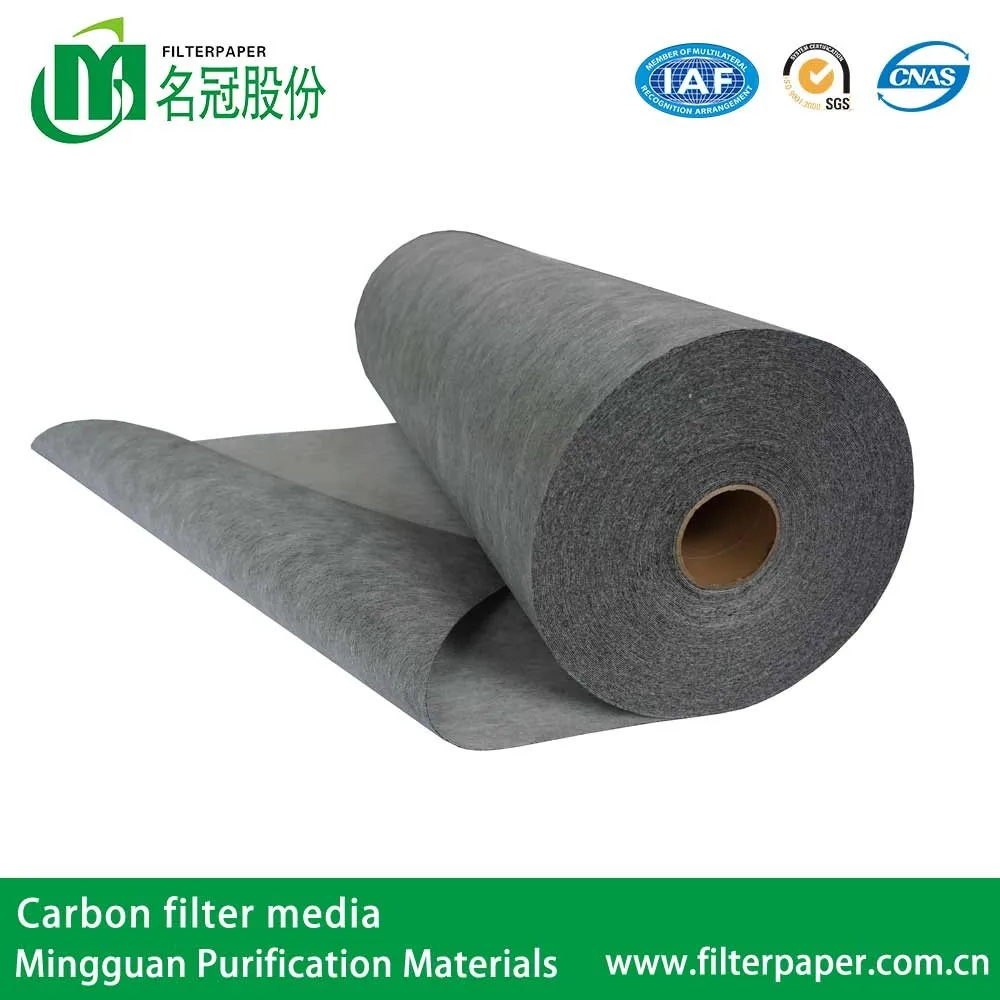 Air Conditioner Activated Carbon Non Woven Fabric Filter Paper Roll
