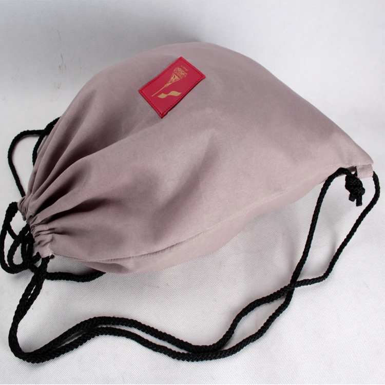 Promotional Printed Canvas Cotton Drawstring Sling Bag