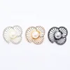Newest Elegant Simple Small Pearls Fan Dress Buttons For sandals Decoration