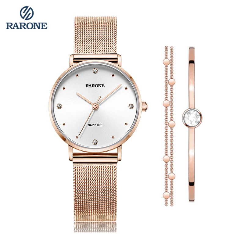 

Charm unique fashion luxury water resistant ladies rarone quartz watch, N/a