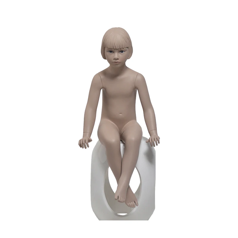 Realistic Kids Sexy Baby Girl Child Mannequins With Real Hair For