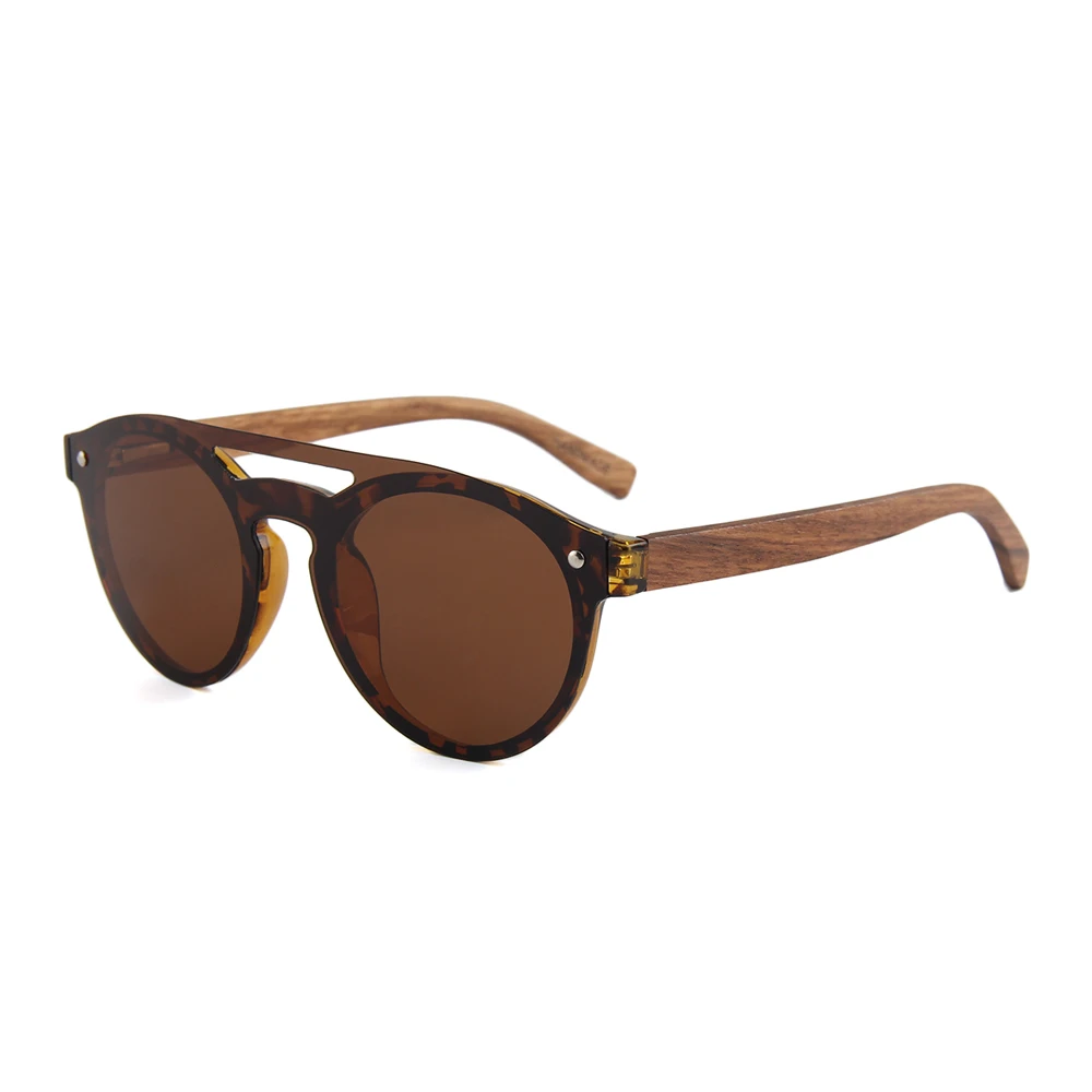 

Newest fashionable recycle wood polarized conchen sunglasses, Smoke lens