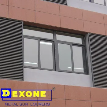 Waterproof Aluminium Metal Case Window Fireplace Louver View