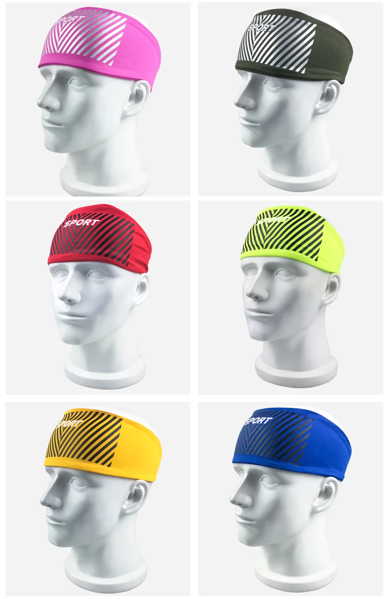 Sports Headband Polyester Sport Gym Elastic Sweatband Headband Sporting