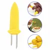 Corn on the Cob Holders Set for Skewers BBQ Twin Prong Sweetcorn Holder Fork Kitchen Tool 10 pcs