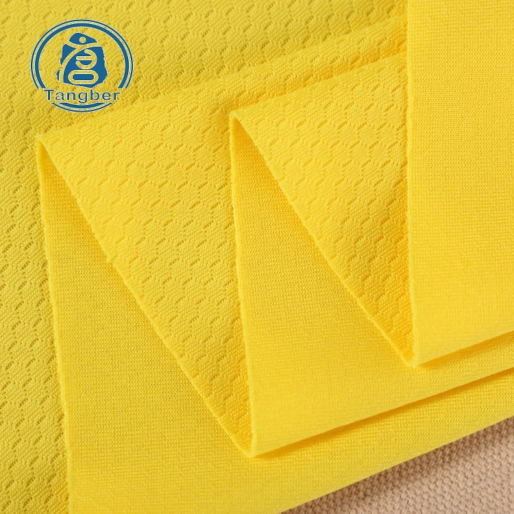 Soccer Jersey Fabric dri fit 100% polyester mesh football jersey fabric for sports wear