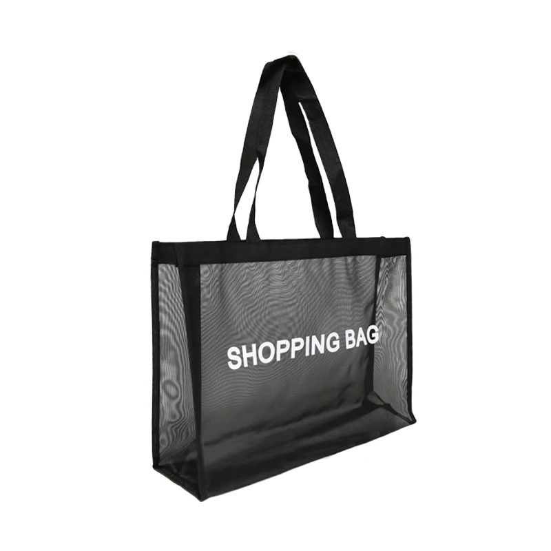 

Promotional Customized Large Capacity Foldable Multiple Nylon Mesh Market Shopping Bag For Carry