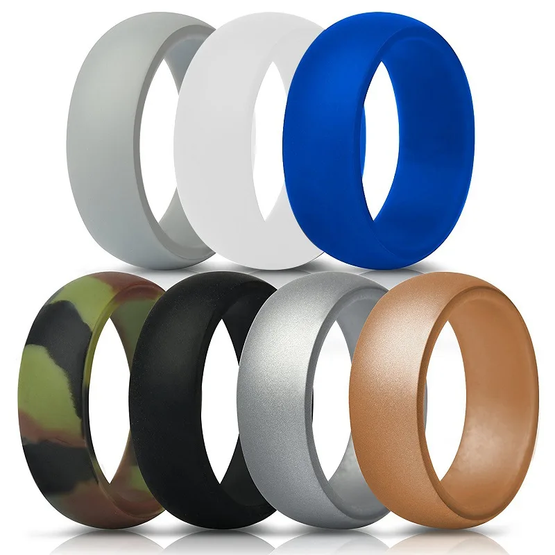 

Men's silicon wedding rings, women's silicone finger rings, Any pantone color is accepted