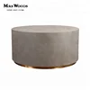 Outdoor concrete round cement coffee table
