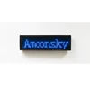 usb recharge battery led name tag programmed led name badge mini led scrolling message