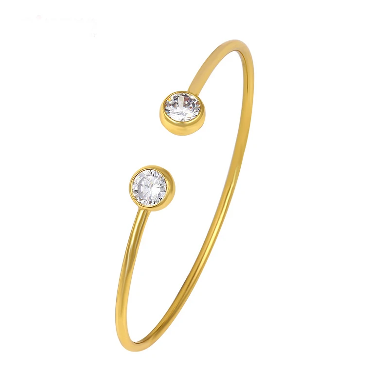 

W65016005 xuping fashion zircon dubai gold plated jewelry bangle bracelet