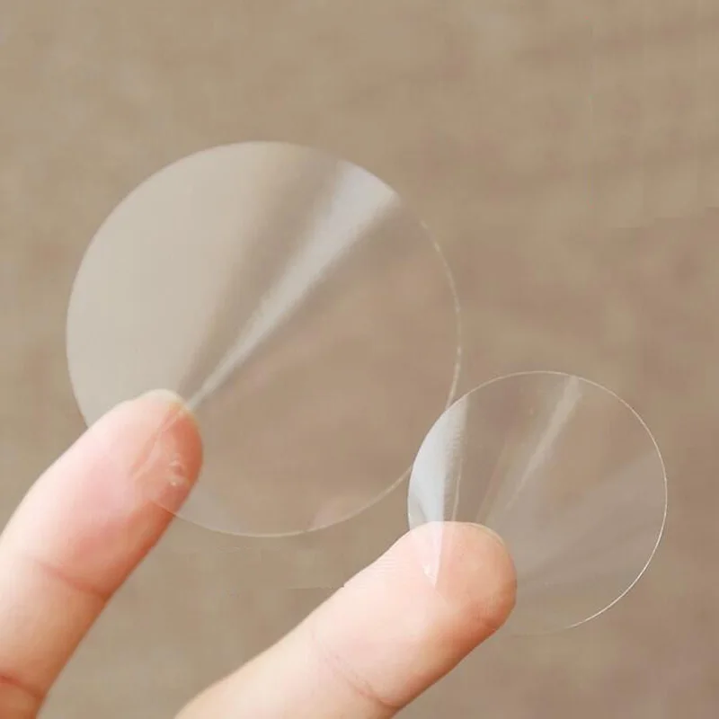 
WR hot sale transparent plastic clear seal label sticker 