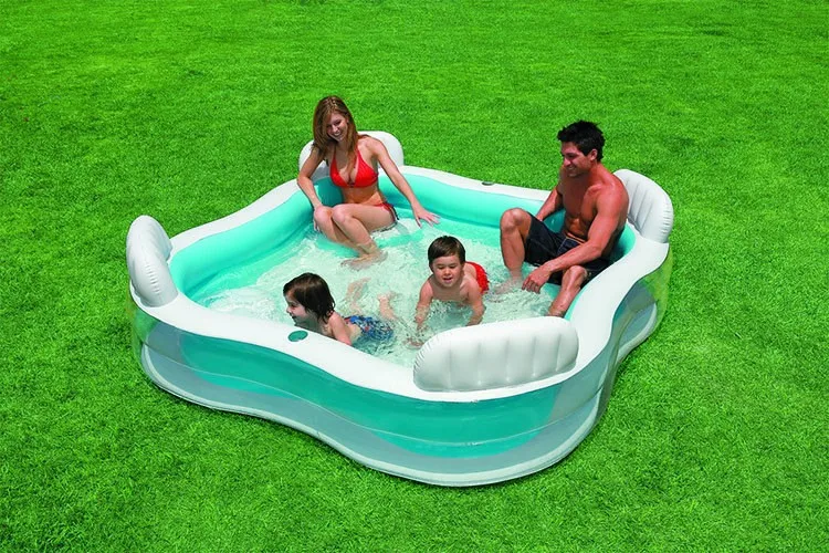 inflating intex pool