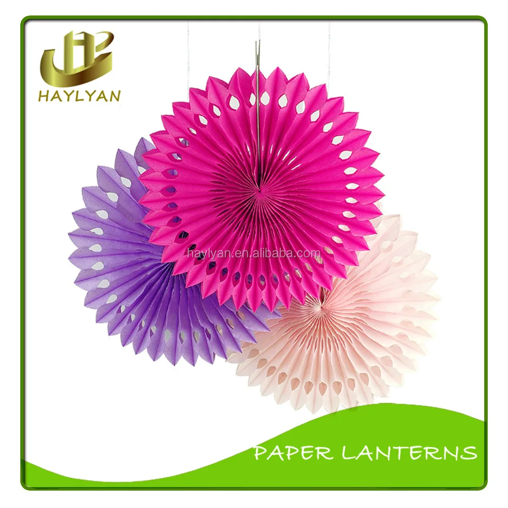 
Christmas Handmade cut holes Tissue Paper fans paper decorations 