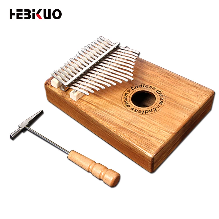 

HEBIKUO new hot selling musical instrument-17 key thumb piano GS-7 Kalimba