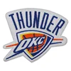 Thunder logo hot melt glue full embroidered patches