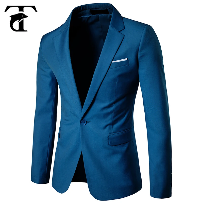 2018 High Quality Cheap Price Fashion Notch Lapel Plain Casual Blazer Jacket For Men