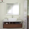 Antique style double cupc certificate basin bathroom mirror cabinet