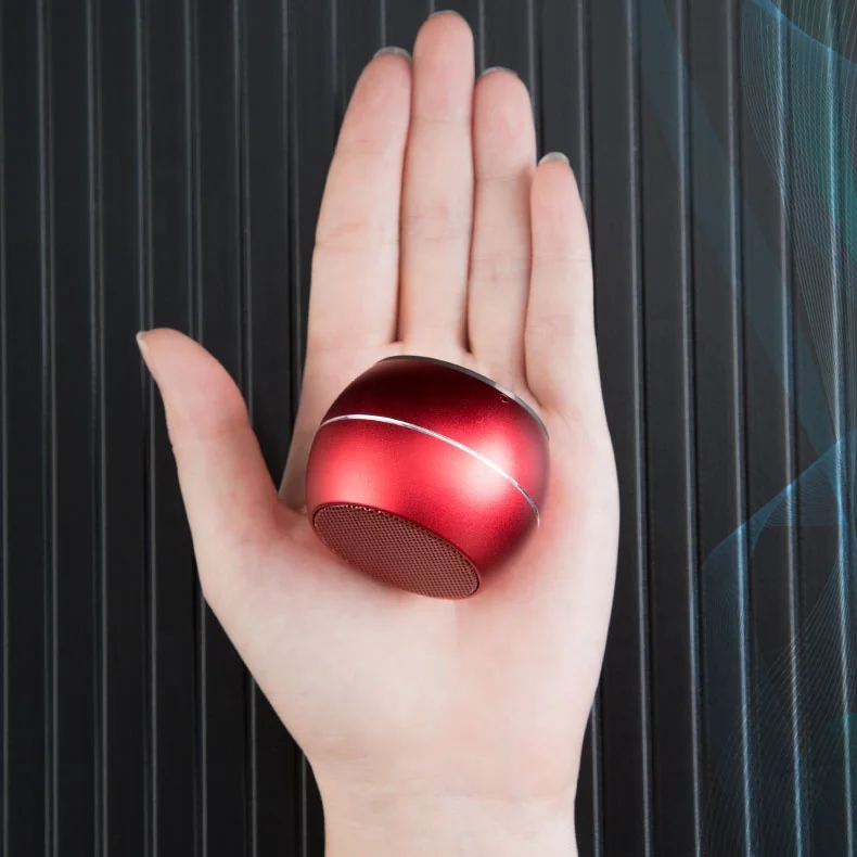 

free shipping mini Bluetooth speaker wireless G-Sensor pause, Red