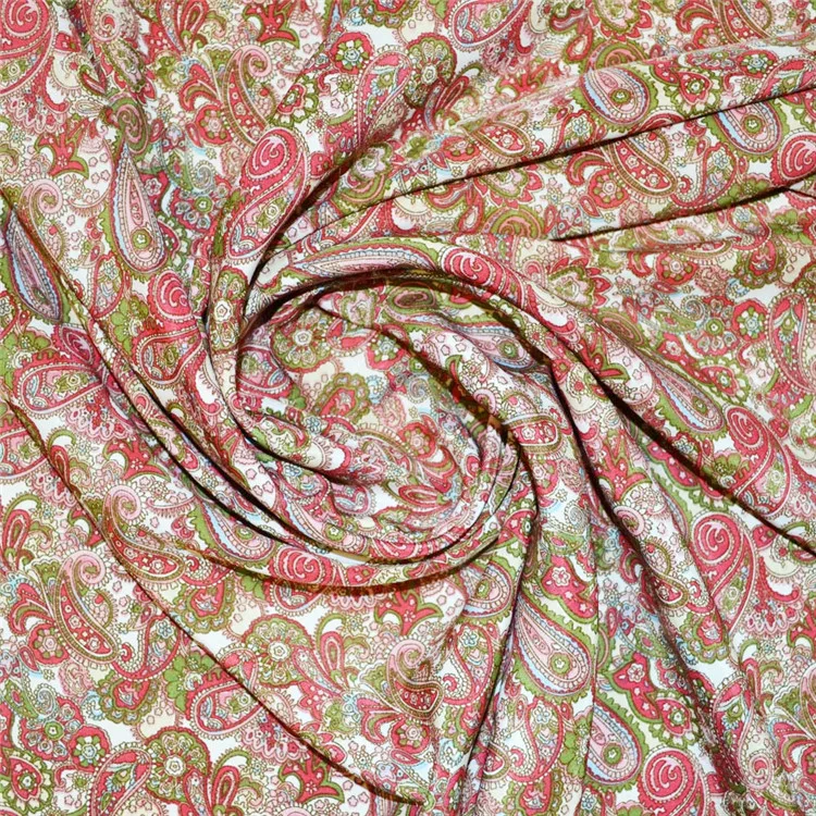 
China new design 100% polyester peach skin printed microfiber fabric stock lot in rolls 
