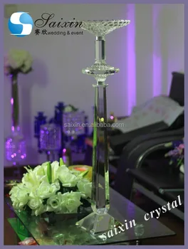 Event Decoration Centre Pieces Tall Crystal Flower Vase Zt 229