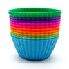 Hot Cake Tool Silicone Round Shape Cakecup,Cupcake Silicone Baking Cups